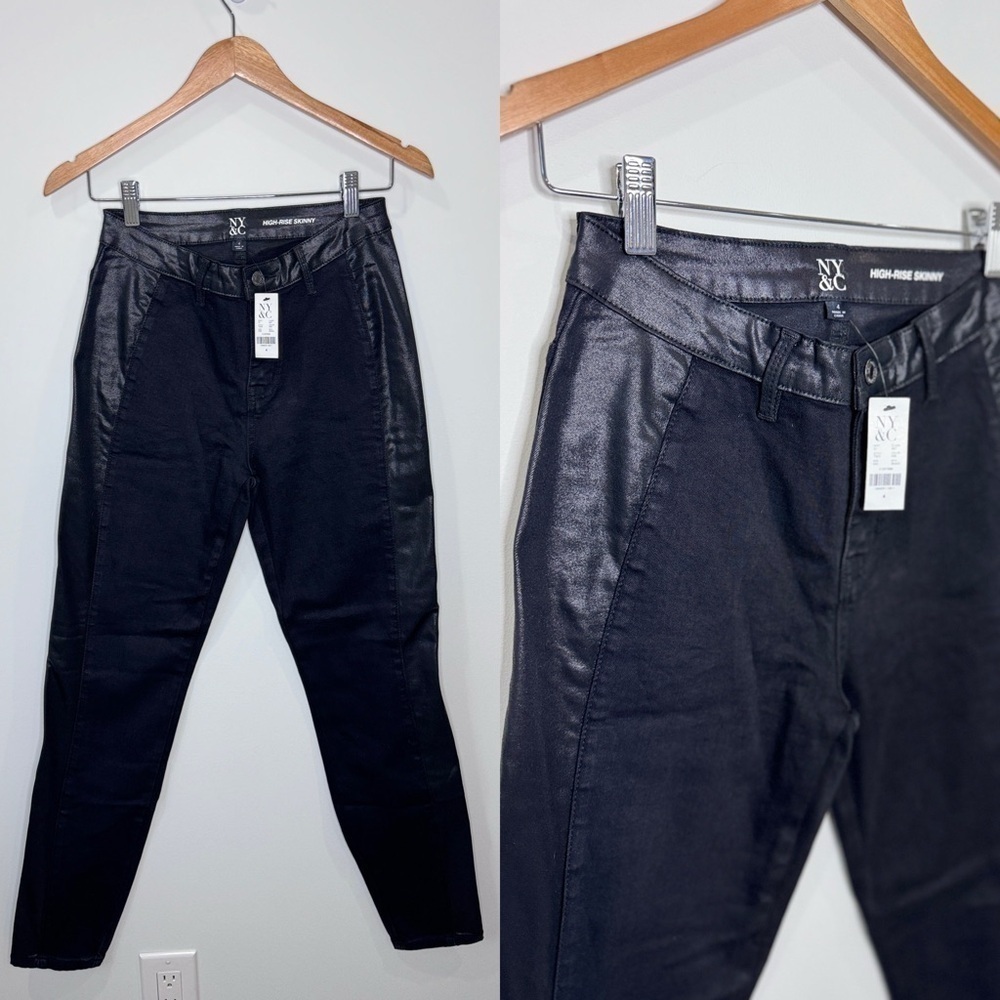 New York & Company High Rise Skinny Black Women’s Jeans (Sz 4)